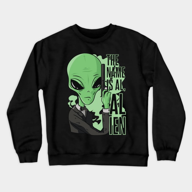 Extraterrestrial Encounter Crewneck Sweatshirt by Life2LiveDesign